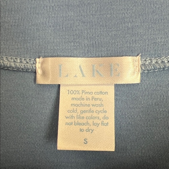 Lake Pima Cotton Nightgown Nightdress Pajamas Blue Size Small Sleeveless - Picture 4 of 6